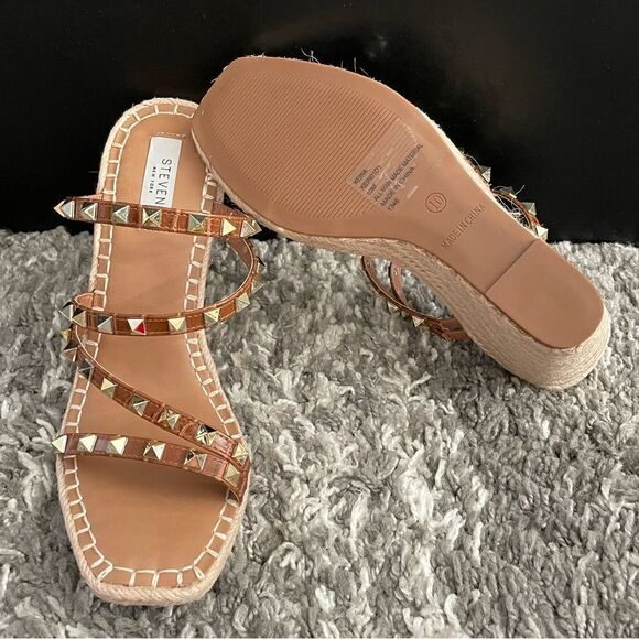 NIB Steven New York Keina Wedge Sandals - Picture 8 of 10